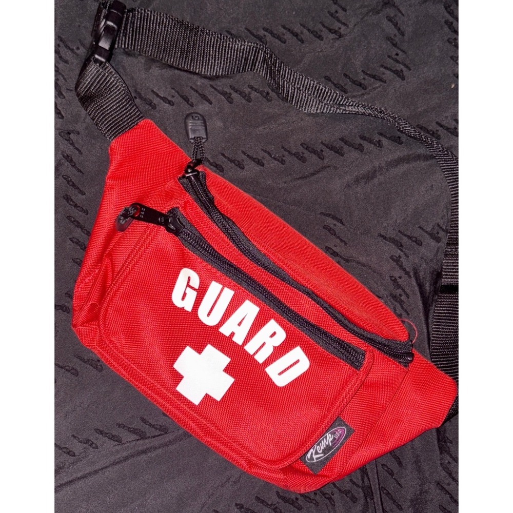 Kemp USA Red Lifeguard "Guard"‎ Fanny Pack Waist Bag